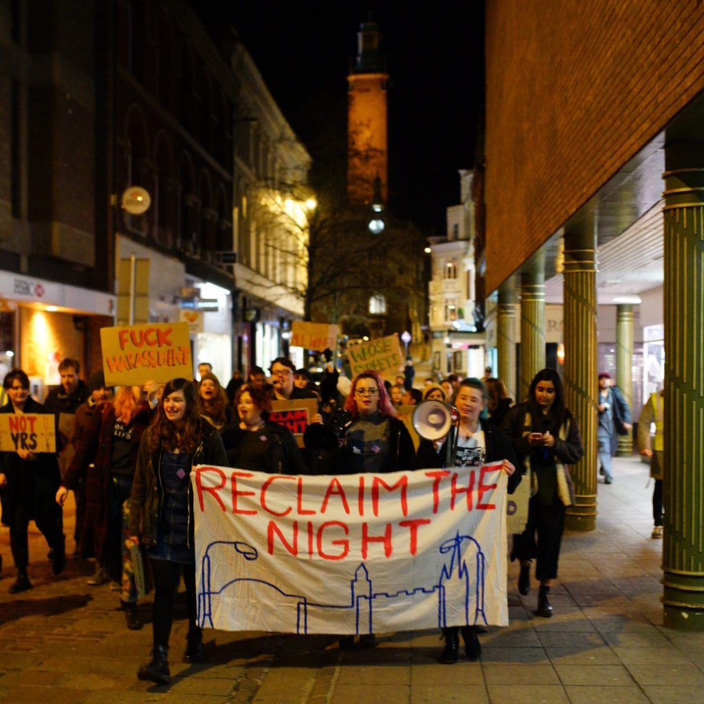 Reclaim the Night March through Norwich, photo by Katy Jon Went